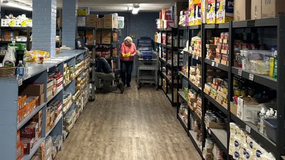 Fresh food available through the pantry.